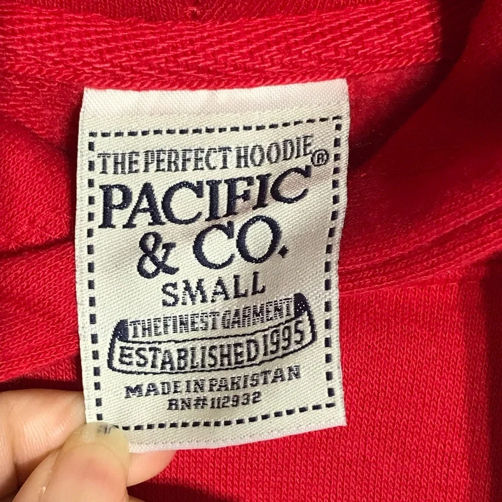 Pacific & Co. The Perfect Unisex Hoodie Florida 1845 Sunshine State Red Sz S New